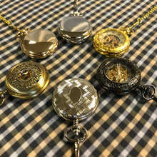 The Kensington - Chequered Silver Pocket Watch